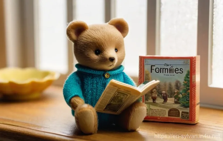 실바니안 가족 교환 및 리셀 팁 - **Prompt:** A cozy, well-lit scene featuring an adult collector, with a warm, joyful expression, car...